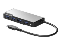 Alogic USB-C Fusion SWIFT 4-in-1 Hub - Hub - 4 x SuperSpeed USB 3.0 - desktop