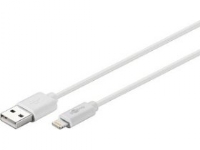 goobay - Lightning-kabel - Lightning han til USB han - 2 m - hvid - for Apple iPad/iPhone/iPod (Lightning)