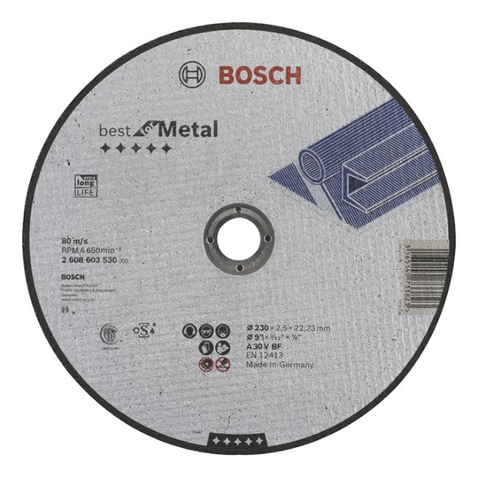 Bosch Skæreskive A30v B M 230x2,5mm Lige - 2608603530