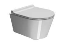 Kube X kompakt vægtoilet 46cm - Med Swirlflush skylleteknik og antibakteriel glasur