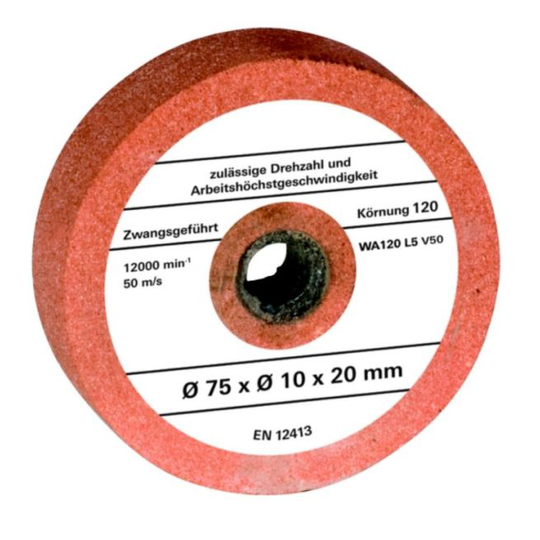Einhell slibehjul til bænksliber G120 Ø75x10x20 mm - VAREN ER UDGÅET