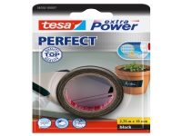 TESA extra Power Perfect, 2,75 m, Sort, Stof, Pap, Papir, 19 mm, Blister