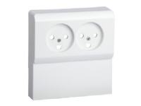 OPUS® 66 ·reservedel afdækning for stikkontakt panelunderlag dobbel 2-pol m jord, 500N6812