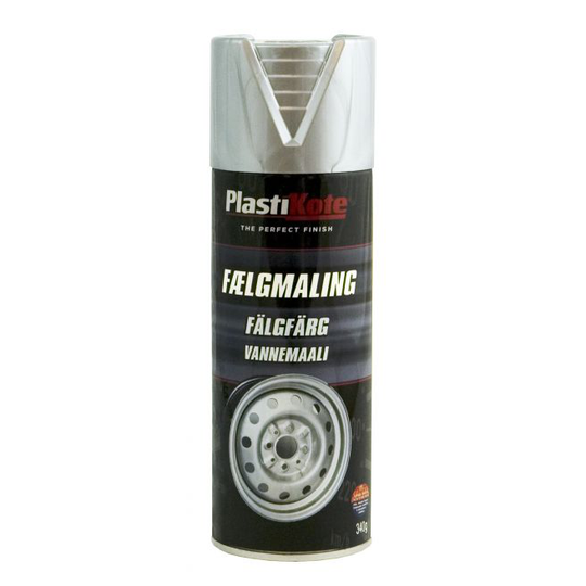 Plasti-kote Fælgmaling 618 - Metallic Sølv 400ml