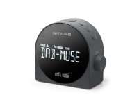 Muse M-185 CDB DAB/DAB+ DUAL Alarm Clock Radio, Portable, Black