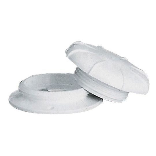 Plastimo dorade dæksel 80mm Hvid 1 stk.