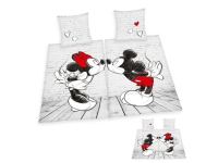 Mickey og Minnie Mouse Sengetøj Partnerpakke- 100 procent bomuld