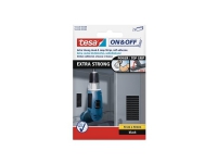 Burretape tesa Velcro sort ekstra stærk strips 50x100mm - (2 ruller pr. pakke)