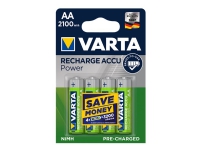 Varta - Batteri 4 x AA / HR6 - NiMH - (genopladelige) - 2100 mAh