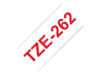 Brother TZe-262 - Rød på hvid - Rulle (3,6 cm x 8 m) 1 kassette(r) lamineret bånd - for P-Touch PT-3600, 550, 9200, 9400, 9500, 9600, 9700, 9800, D80