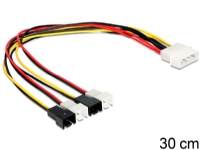 Delock - Blæsereffekt-adapter - 2-pin intern strøm (han) til 4-PIN intern strøm (han) - 30 cm