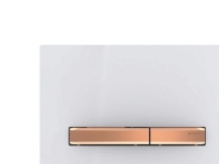 Geberit Sigma50 betjen.plade - 246x164x14mm rødguld/hvid