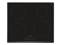 Siemens iQ100 EH651FEB1E - Induktions kogeplade - 4 plader - Niche - bredde: 56 cm - dybde: 49 cm - sort - med facetteret frontkant