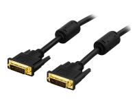 DELTACO - DVI-kabel - DVI-D (han) til DVI-D (han) - 3 m