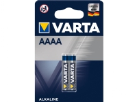 Varta 4061 101 402, Engangsbatteri, AAAA, Alkaline, 1,5 V, 2 stk, 40,2 mm