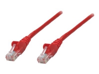 Intellinet Network Patch Cable, Cat6, 0.25m, Red, CCA, U/UTP, PVC, RJ45, Gold Plated Contacts, Snagless, Booted, Lifetime Warranty, Polybag - Netværk