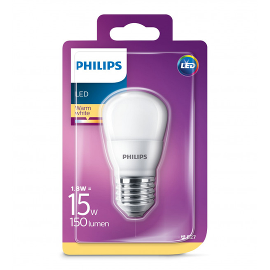 Philips LED 15W krone varm hvid E27 mat ikke dæmpbar 1 stk - 8718696810958