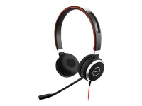 Jabra Evolve 40 MS stereo - Headset - på øret - kabling - USB, 3,5 mm jackstik - Certified for Skype for Business
