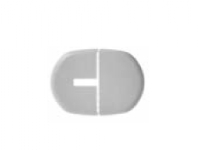 Roset hvid 130 x 140 mm for boltet fod