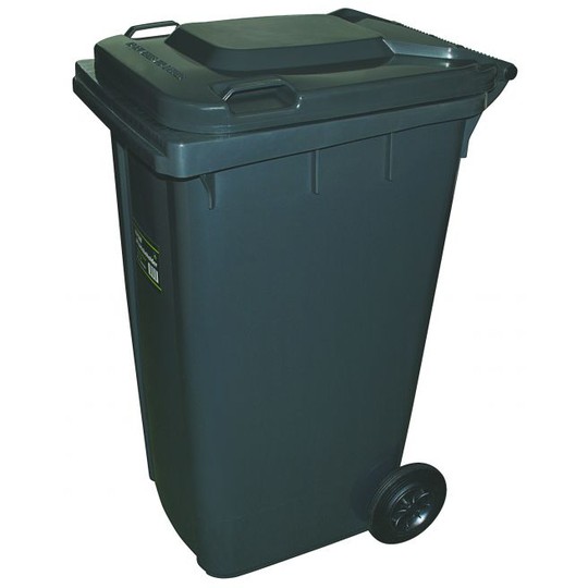 Affaldsbeholder M/hjul Sort 240 L - 202-945