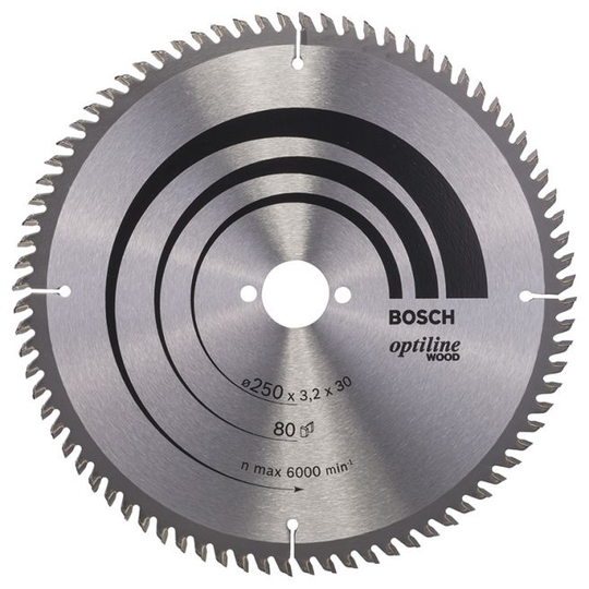 Bosch Rundsavsklinge. Stat.vw 250x3,2x30 Mm 80 Tdr - 2608640660