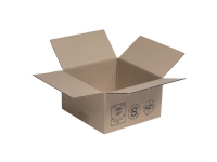 Standardkasse, 1-lag, 200 x 200 x 110 mm, bundt a 25 stk.
