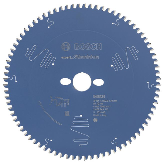 Bosch Rundsavsklinge 254x30x2.8mm 80t Exp Alu - 2608644112