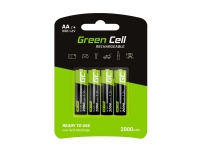 Green Cell GR02, Genopladeligt batteri, AA, Nikkel-Metalhydrid (NiMH), 1,2 V, 2 stk, 2000 mAh