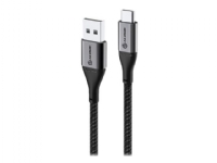 Alogic Super Ultra - USB-kabel - USB (han) til USB-C (han) - USB 2.0 - 3 A - 30 cm - space grey