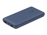 Belkin BOOST CHARGE - Powerbank - 10000 mAh - 18 Watt - 3 output-stikforbindelser (2 x USB, USB-C) - blå