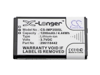 CS Cameron Sino POS-terminal-batteri Erstatter original-batteri 296118442 Ingenico 3.7 V 1200 mAh