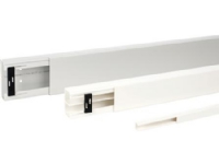 REHAU Kabelkanal LE med skillespor Højde 20 mm bredde 35 mm, Længde 2000 mm Perlehvid plast - (2 meter)