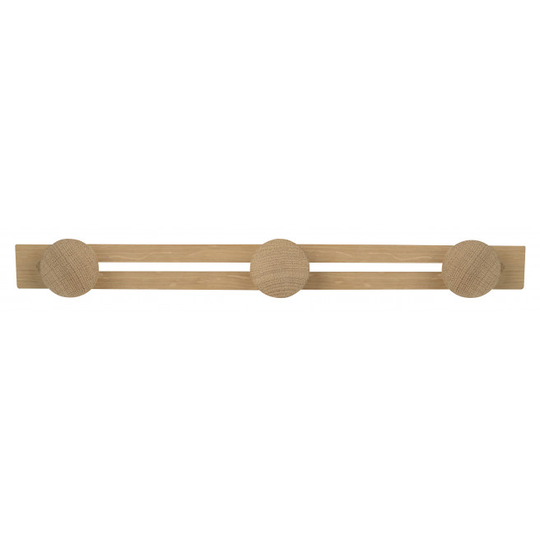 Home-it Knagerække med 3×Ø45 mm knopper - eg - 12260
