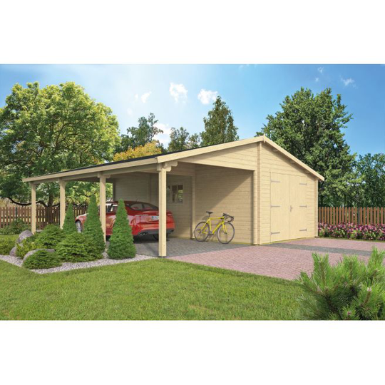 Laredo Garage-carport 70 mm - 400796N - 63,91 m²