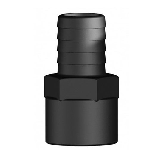 Trudesign Slangesokkel 3/4 19mm, Hun, Komposit, Sort