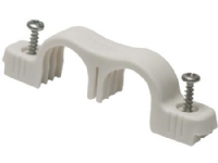Uponor Teck tomrørsholder dobbelt 25 mm. Bruges til fastgørelse af tomrør mod en flade. Skruer inkluderet. - (60 stk.)