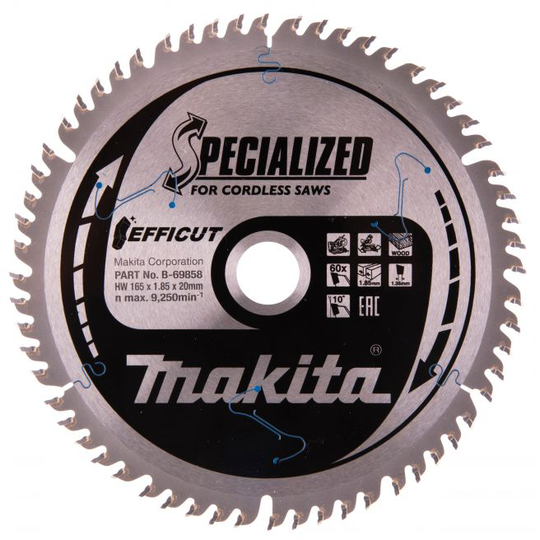 Makita Klinge Tct 165x20mm 60t - B-69858
