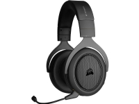 CORSAIR Gaming HS70 - Headset - fuld størrelse - Bluetooth - trådløs, kabling - USB, 3,5 mm jackstik - sort