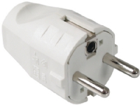 Bachmann 910.200, Type F, Hvid, H05VV-F 3G, 1,5 mm, 0,75 mm