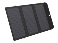 Sandberg Active Solar Charger - Solarstrømbank / Powerbank - Li-pol - 10000mAh - 21 Watt - 3 A (2 x USB, USB-C) - på kabel: Micro-USB