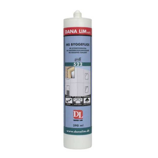 Proff Ms Byggefuge 522 Sort 290 ml