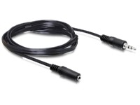 Delock - Forlængerkabel til audio - stereo mini-jackstik hun til stereo mini-jackstik han - 3 m - sort
