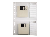 Hama - Blad til CD-/DVD-mappe - kapacitet: 2 CD/DVD - gennemsigtig (pakke med 10)