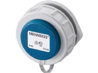 MENNEKES Udtag indbygning Schuko 2 polet med jord, 16A 230V IP68. Flange diameter 73 mm, med skrue terminaler.