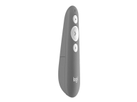Logitech R500s - Fjernbetjening til præsentation - 3 knapper - mellemgrå