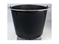 Spand 12 ltr med Hank Plast Sort,10 stk/krt
