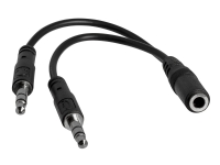 StarTech.com 3.5mm 4 Position to 2x 3 Position 3.5mm Headset Splitter Adapter - F/M - 3.5mm headset Adapter Cable (MUYHSFMM) - Splitter til hovedsæt
