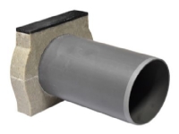 Endegavl m/110mm udløb H=150mm - med stbj. karm. Ulma MultiV+100