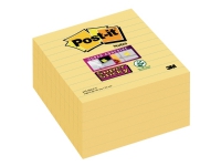 Post-it® Super Sticky notes 675-SS6-CY med linjer 101x101mm gul (6 stk.)