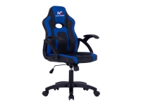 Nordic Gaming Little Warrior - Spillestol - armstøtter - vippe - drejeled - nylon, stål, skum, PU-behandlet læder - sort, blå